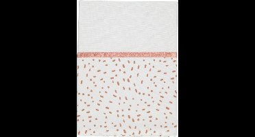 Briljant Minimal Dots Terra 100 x 150 cm Ledikantlaken 131R