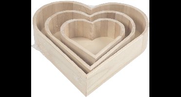 Hartvormige schalen, H: 13-25 cm, D: 5-5,2 cm, 3 stuk/ 1 doos