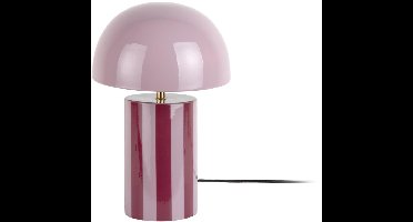 Leitmotiv Tafellamp Rayado - Paars - 25x25x34cm - Modern
