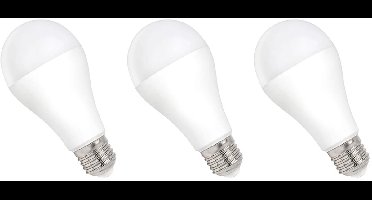 Spectrum LED Lamp E27 15W - 230V - 1600 Lumen - 6000K Koud wit - Helder daglicht - Energiezuinig - 3 stuks