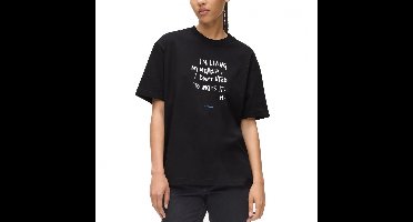 KARL LAGERFELD JEANS KLJ RELAXED KARLISM TEE Zwart L EU