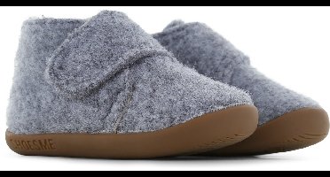 Shoesme Grijs Vilten Slofje - Baby Slofjes - Unisex - Grey - Vilt - Maat 22