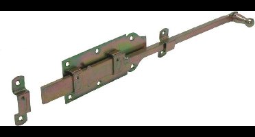 GB Rolstaartschuif vlak blank verzinkt 800 x 65mm 74489