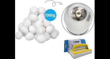 Comfortpool - Filterbollen geschikt voor zandfilterpomp(en) - 2000 gram & WAYS scrubborstel