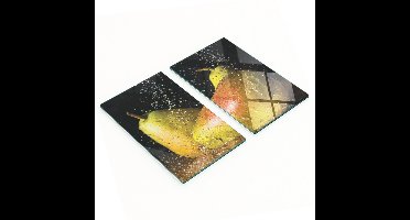 Decoratieve glazen keukensnijplanken voor perenwater, 2x30x52 cm