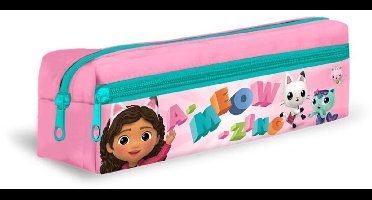 Etui Gabby`s Dollhouse - Pennenzak - Schooletui - Gabby`s Poppenhuis - Rechthoekig - 22 x 9 CM