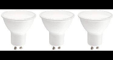 Kobi LED Spot GU10 5W - 400lm - 3000K - 230V - Voor Inbouwspot, Woonkamer of Keukenkast - GU10 Fitting - 3 stuks