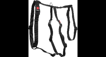 Flamingo - Hond Veiligheidsharnas Zera Zwart XL 70-110cm 85-120cm 65-114cm 25mm