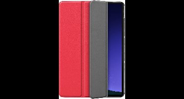 Just in Case tablet Hoes geschikt voor Samsung Galaxy Tab S9 / S9 FE / S10 FE / S10 Lite - TriFold Bookcase - Rood