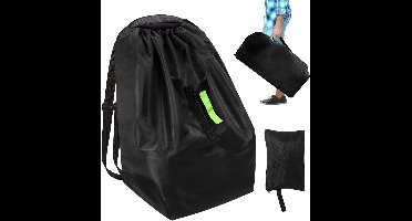 Autostoelhoes Reistas - Zware Tas - Reizen Organiseren - Waterdichte Oxford Stof - 85x43x43cm - Zwart