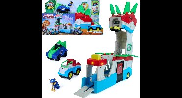 PAW Patrol - De Dino Film - Dino 2-in-1 Hoofdkwartier - Speelset van 55,8 cm met Licht en Geluid