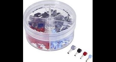 Vogt Verbindungstechnik 737060 Assortiment dubbele adereindhulzen 0.75 mm², 1 mm², 1.5 mm², 2.5 mm² Deels geïsoleerd Gr