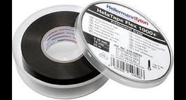 HellermannTyton HelaTape Flex 1000+ 710-10602 Isolatietape HelaTape Flex 1000+ Zwart (l x b) 20 m x 19 mm 1 stuk(s)