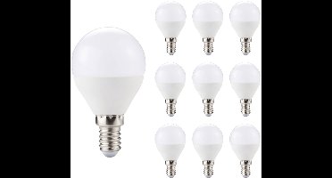 Kobi LED Lamp Mini Bolvorm E14 4.5W - 420lm - 6000K - 230V - Voor Toilet, Werkplek of Hal - 10 stuks