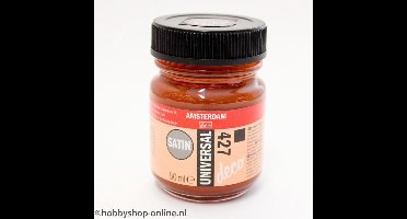 Acrylverf Zijdeglans - Deco - Universal Satin - 427 havannabruin - 50 ml - Amsterdam - 1 stuk
