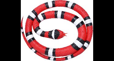 Wild Republic Slang Scharlaken Junior 117 Cm Rubber Rood