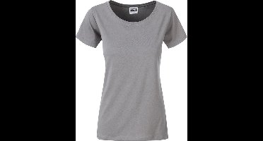 James and Nicholson Dames/dames Basic Organic Katoenen T-Shirt (Staalgrijs)