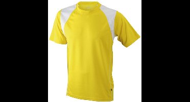 James and Nicholson Kinderen/Kinderen Junior Running Top (Jaloezie/Wit)
