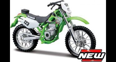 Maisto Kawasaki Klx250Sr - Modelauto - Schaal 1:18 - Groen