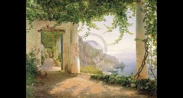 Kunstdruk Carl Frederic Aagaard - Amalfi Cappuccini 101x76cm