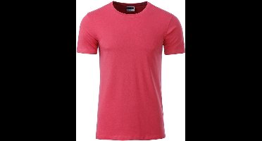 James and Nicholson - Heren Standaard T-Shirt (Framboos)