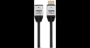 Q-Link HDMI Verlengsnoer 2.0 - High Speed HDMI-kabel - 4K/60Hz - Ondersteunt Dolby TrueHD en DTS-HD Master Audio - Deep Colour - HDMI Male naar HDMI Male - Lengte 3 m - Kleur Zwart