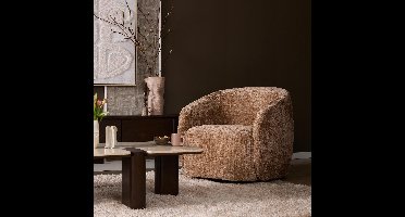 Starfurn - Fauteuil Yara - Lichtbruin - 83x85x80 cm