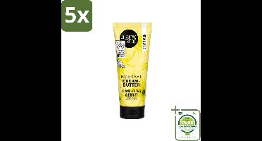 5 x Organic Shop - Ylang-Ylang & Buriti Hand & Nail Cream - Verzachtend en Herstellend - 75 ml - Grootverpakking - Vaatwasstrips - Handcrème - Nagelcrème - Ylang-ylang - Buriti Olie - Natuurlijke Handverzorging