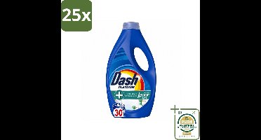 25 x Dash – Wasmiddel – Katoen Fris – 1350 ml - Wasstrips - Wasmiddel - Katoengeur - Fris - Vlekverwijdering - Wasbeurt