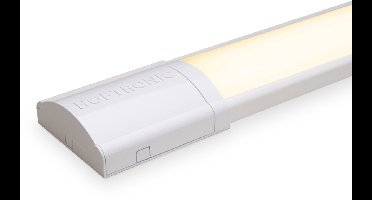 HOFTRONIC LED batten 60 cm – 18 watt 2520 lumen 3000K warm wit – flikkervrij – polycarbonaat wit – IP20 – onderbouwverlichting garage schuur werkruimte