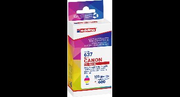 Edding Inktcartridge vervangt Canon CL-561XL Compatibel Combipack Cyaan, Magenta, Geel EDD-637 18-637