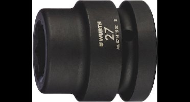 Wurth - 1 inch krachtdopsleutelinzet, met., zeskant, kort - 1 inch krachtdopsleutel zeskant, metrisch, kort x 1 st Sleutelwijdte 32 mm