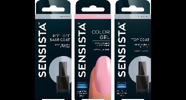 Sensista Cotton Candy Peel Off Set - Gellak Voordeelset - Roze - Gel nagellak voor LED lamp - 3 stuks