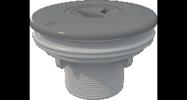 Stofzuigaansluiting ABS 2" x 50mm - paneel / prefab grijs