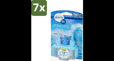 7 x Ambi Pur 3volution - Bermuda Vibes Navulling - Luchtverfrisser - 20 ml - Oceaanfrisse Geur - Luchtverfrisser - Geurverspreiding - 3Volution Systeem - Geurintensiteit