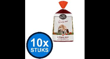 10x Deli Nature - Rodelicious kruidenhooi rozenbloem&goudsbloem 600gr - Knaagdierenvoer - 600 g