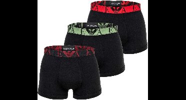 Emporio Armani heren 3P boxer trunks combi zwart
