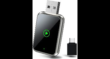 1 stuk - Draadloze CarPlay-adapter voor iPhone, waarmee u eenvoudig uw bedrade adapter kunt vervangen door een draadloze Apple CarPlay-adapter. CarPlay is snel, stabiel en direct klaar voor gebruik.