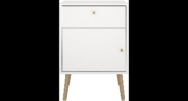 Giga Living Nachtkastje Bodo - Wit - 39x50x72cm