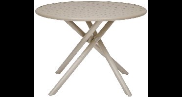 Ronde tuintafel voor 4 personen van aluminium NEBULLIA