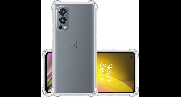Hoesje - Geschikt voor OnePlus Nord 2 - Sterk & Shockproof - Siliconen Case - Back Cover - Telefoon Hoes Shock Proof - Transparant