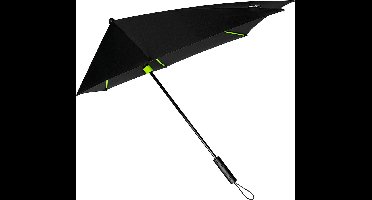 STORMaxi - Stormparaplu - Geschikt voor Windvlagen tot 100km/h - Ø 100 cm - Zwart/Lime Groen