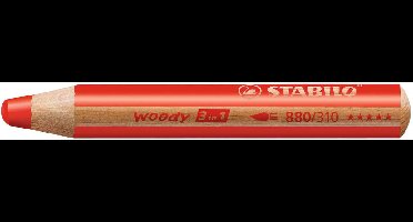 STABILO woody 3 in 1 - multitalent potlood - Rood - Per stuk