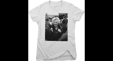 Marilyn Monroe Dames-T-shirt 'Smile In The Crowd Photo Girly' RD-5-MM008-DTG