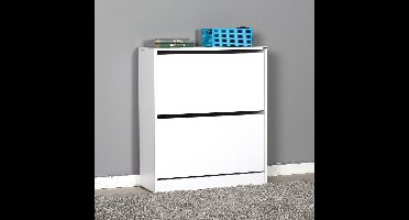 Skye Decor, Schoenenkast, Shc-520-Bb-1, Gemelamineerde spaanplaat, Wit, 73 x 26 x 84 cm