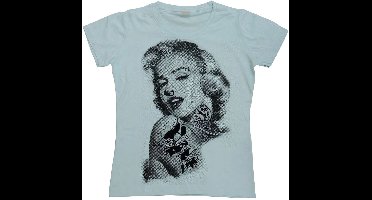 Marilyn Monroe Dames Got Attitude Girly T-shirt SH-5-15183-H15-10