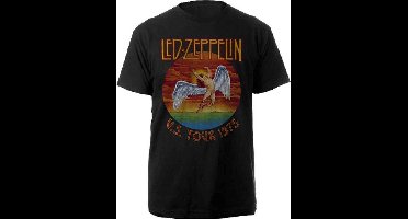 Led Zeppelin - USA Tour '75. Heren T-shirt - M - Zwart