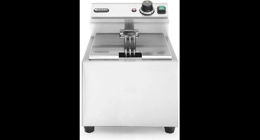 HENDI Friteuse 8 l, 3500 W RVS met V-bodem en koude zone voor friet