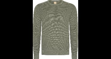 Mario Russo Waffle Pullover - Trui Heren - Sweater Heren - Agave Groen - 3XL