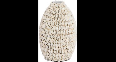 Light & Living - Vaas SHELL - Ø19x28cm - Wit